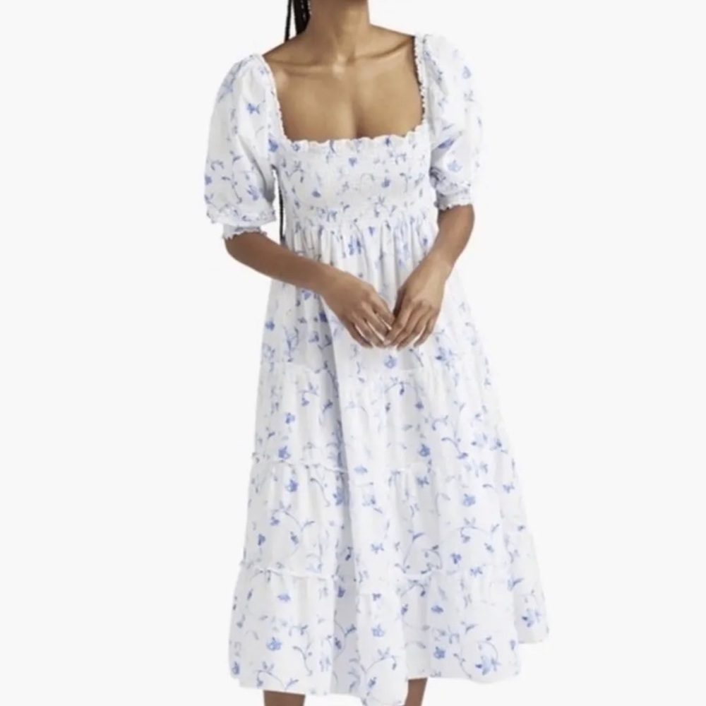Hill House Blue Floral Maxi Dress